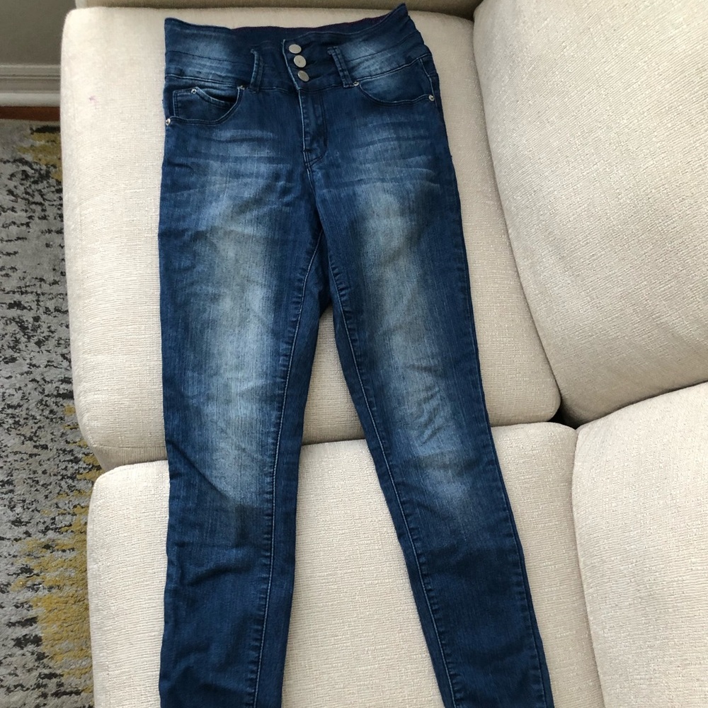 High waist skinny jeans